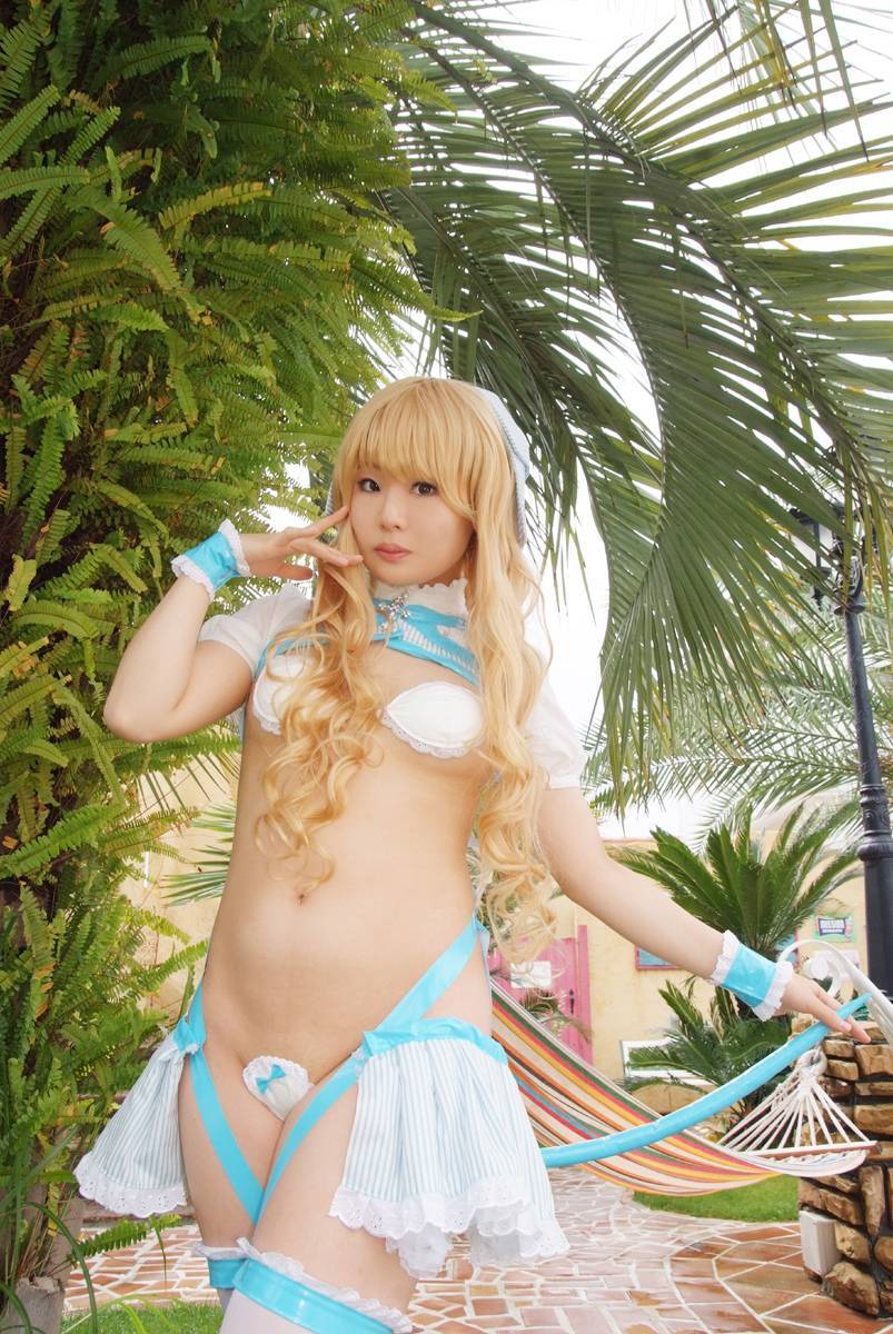 [Cosplay]  Night Cocoon Lovely  Hot Cosplayer gets naked